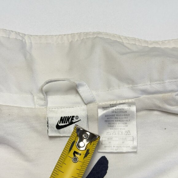 Vintage 90s Nike Challenge Court Tennis Jacket Mens Medium White Windbreaker Zip - Picture 11 of 15